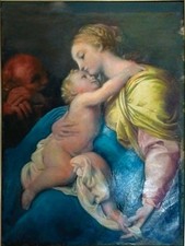 Dipinto olio tela sacra - olio,