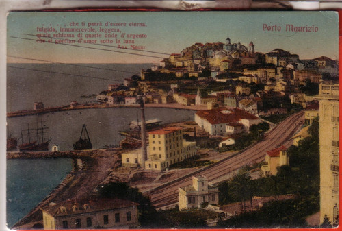 Cartolina porto maurizio - porto,