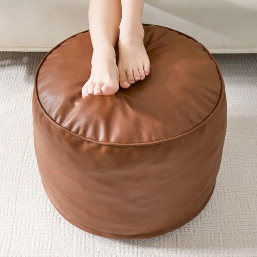 Round stuffed pouf - stuffed,