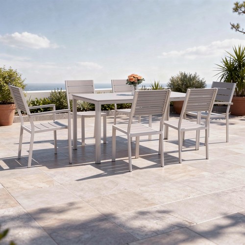 Set tavolo sedie giardino - e,