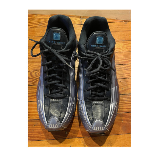 Nike shox silver black blue - shox, silver/black/blue