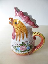 Brocca caraffa gallo ceramica Cama Deruta