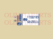 GRAZIELLA CARNIELLI ADESIVI BICICLETTA BIANCA STICKERS