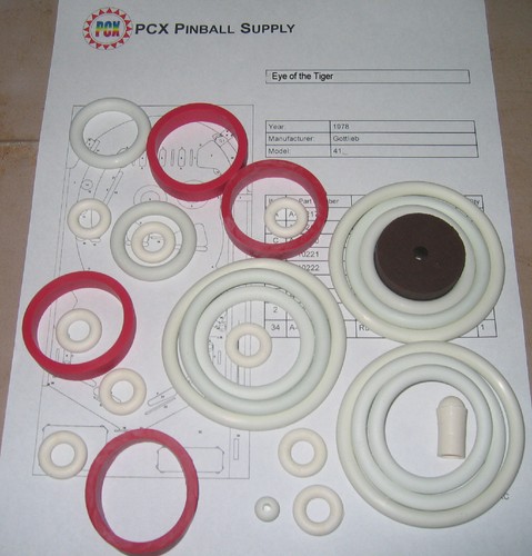 Kit anello gomma flipper