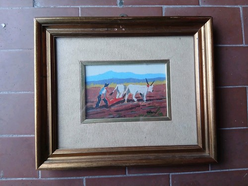 Quadro olio tela - su, pittore