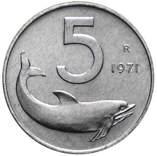 Lire 1971 delfino e - -,