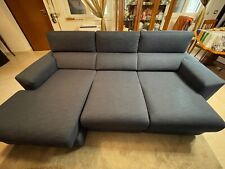 divano blu in tessuto (poltrone sofà)