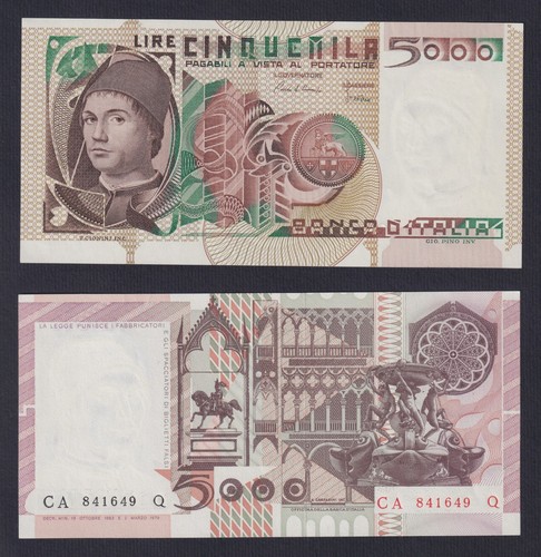 Banconota italia 5000 lire - banconota,