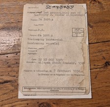 Harley Davidson Originale WL Titolo G 1952 Raro Sidecar Titolo da Collezione 