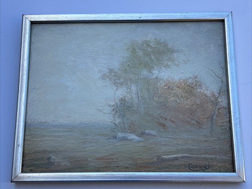Antico quadro impressionista - antico,