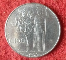 1958  100 LIRE MINERVA  REPUBBLICA ITALIANA MB