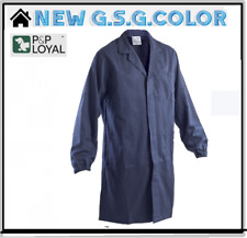 CAMICE UOMO DA LAVORO BLU CON ELASTICO AI POLSI 100% COTONE MASSAUA