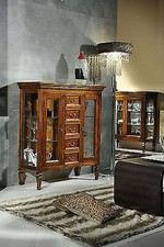 VETRINA CREDENZA LEGNO CON