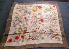 Foulard Vintage scarf Gucci Accornero anni '70 floreale