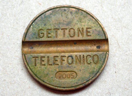 Gettone telefonico 7005 senza - telefonico,