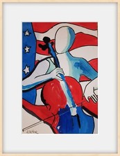 Quadri Pop Art  Dipinto a mano  30x40 Cm  'American Musical ' 
