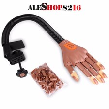 MANO FINTA PER ESERCITAZIONE NAILART SUPPORTO TAVOLO RICOSTRUZIONE UNGHIE + TIPS