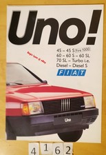 FIAT UNO 45/ 60/ 70/ TURBO i.e./ DIESEL Prospectus Fr 16 pages 9/1985