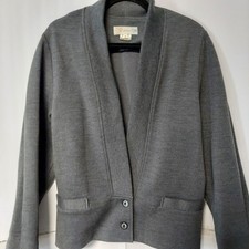 Vintage Glenayr Kitten Jacket Women's Size 16 Gray 40% Wool