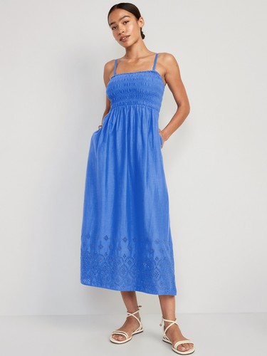 Maxi abito cami - , smocked