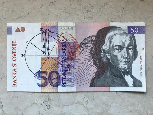 Banconota slovenia ex - banconota,