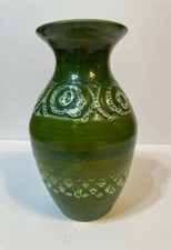 Vaso smaltato verde - , e