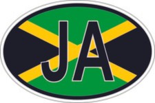 Adesivo Ovale Bandiera Codice