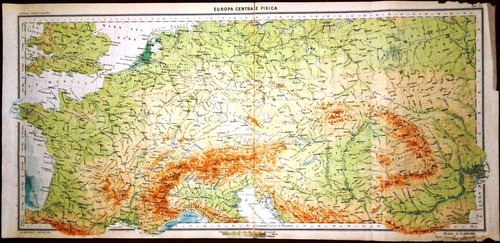 Carta geografica antica - , europa