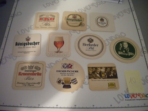 Lotto sottobicchieri birra - 10,
