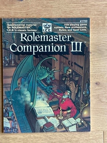 Rolemaster companion iii - companion, ice