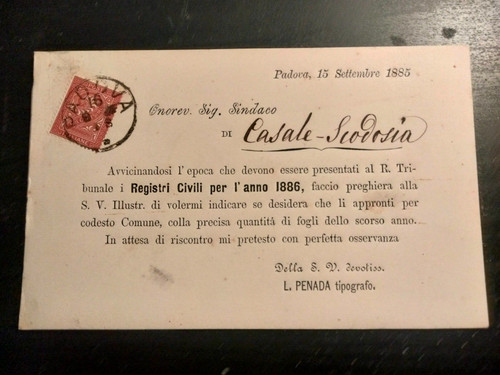Cartolina commerciale regno - cartolina,