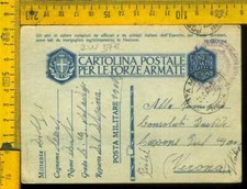 Regno WW2 Franchigia Posta Militare Gruppo Val Adige per Cassone Verona lw 376