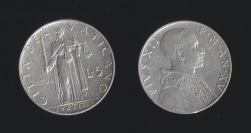Vaticano lire 1953 - 5,