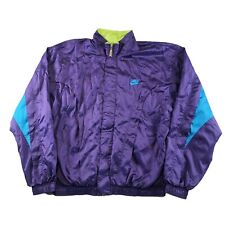 Nike Vintage 90s Purple Premier League Football Shell Track Jacket Size M