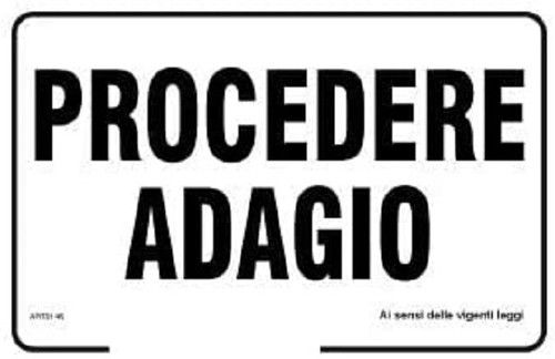 Cartello segnaletico - cartello,
