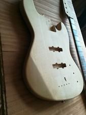 SET corpo e manico in acero per BASSO ELETTRICO di liuteria italiana