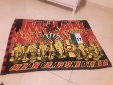 MILAN AC. CALCIO BANDIERA STADIO 17 SCUDETTO  2004 MISURE CM. 125 X CM. 90 CIRCA