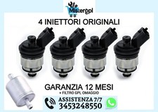 4 INIETTORI LANDI RENZO GPL TAPPO NERO MTA-FIAT GARANZIA 12 MESI ORIGINALI MED