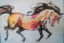 Quadro "Cavallo" carta 44 x 63