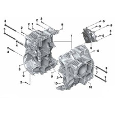 BMW R1200GS W 2011-2018 Kit n°3 vis BTR inox carters moteur R1200 GS