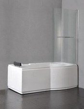 VASCHE VASCA IDROMASSAGGIO BAGNO 170X75 -8 IDROGETTI - CON DOCCIA + POMPA ITALIA
