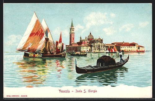 Cartolina venezia isola s - cartolina,