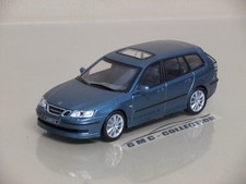 SAAB 9-3 COMBi 2003 BLU BLUE MET. MOTORAMA CARARAMA HONGWELL 1/43 (NO EDiCOLA)