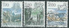 1983 SVIZZERA USATO SEGNI ZODIACALI 3 VALORI - I60-6