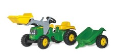Trattore Rolly Toys John Deere C/W caricatore anteriore e rimorchio con MCR023110000