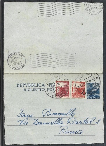 1951 su biglietto - 3l+4l,