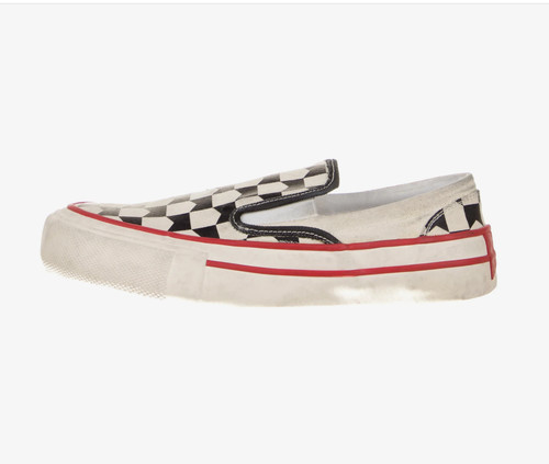Sneakers slip scacchi - slip-on,