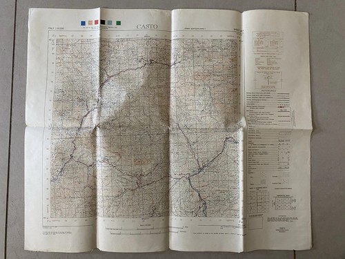 Mappa militare ww2 casto - mappa,