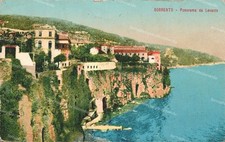 DF90,cartolina sorrento,panorama da levante,provincia di napoli