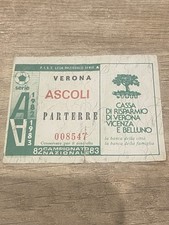 Verona-Ascoli biglietto/ticket